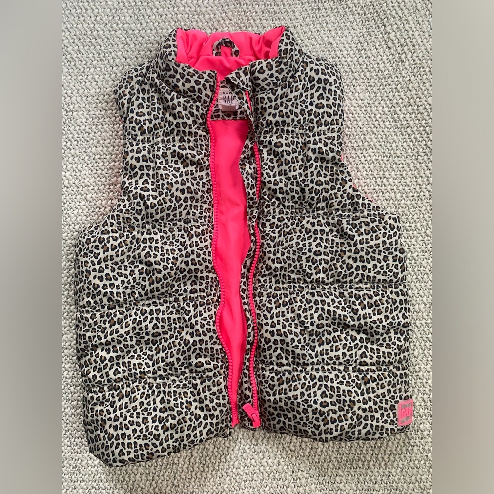 Girls Leopard Vest